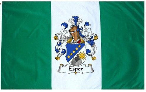 Esper family crest coat of arms flag