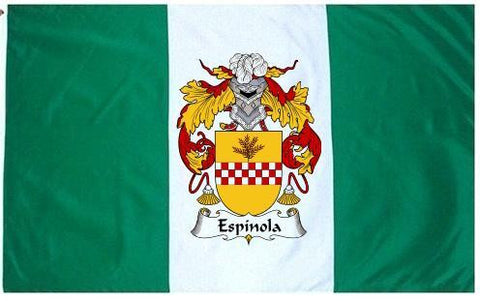 Espinola family crest coat of arms flag