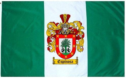 Espinosa family crest coat of arms flag