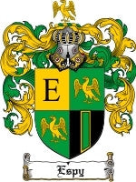 Espy coat of arms family crest download
