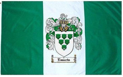 Essarts family crest coat of arms flag