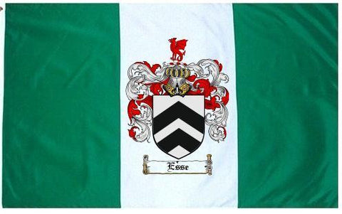 Esse family crest coat of arms flag