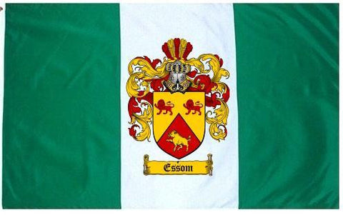 Essom family crest coat of arms flag