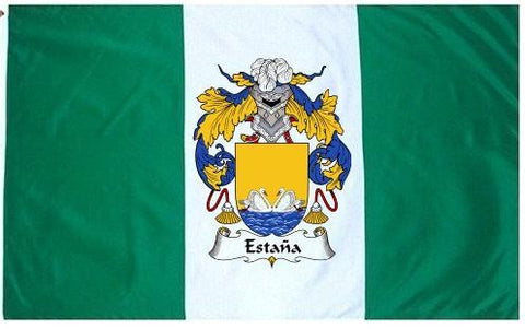 Estana family crest coat of arms flag