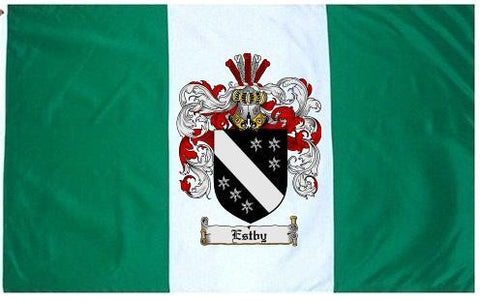 Estby family crest coat of arms flag