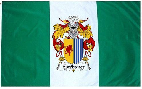 Estebanez family crest coat of arms flag