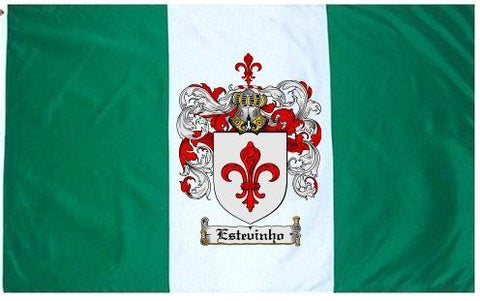 Estevinho family crest coat of arms flag
