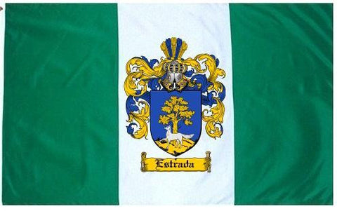 Estrada family crest coat of arms flag