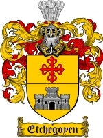 Etchegoyen coat of arms family crest download