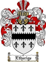 Etherige coat of arms family crest download