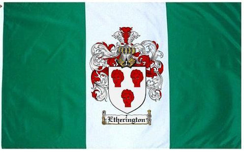 Etherington family crest coat of arms flag