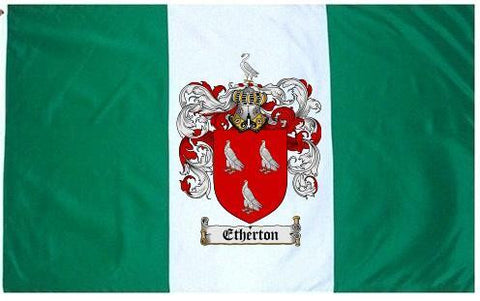 Etherton family crest coat of arms flag