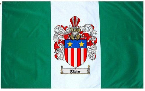 Ethier family crest coat of arms flag