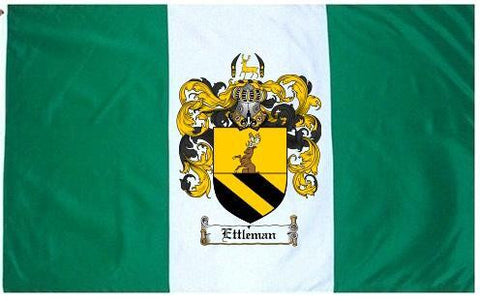 Ettleman family crest coat of arms flag