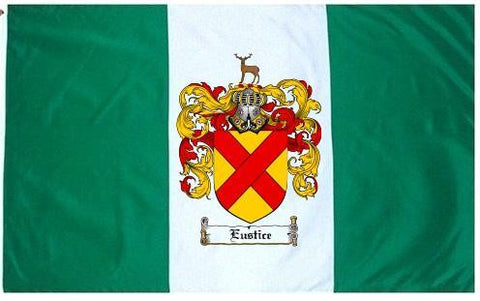 Eustice family crest coat of arms flag