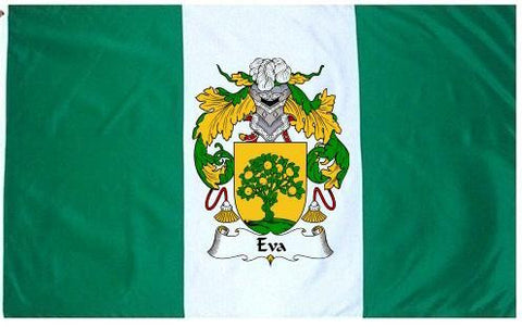 Eva family crest coat of arms flag