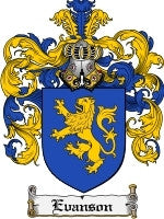 Evanson coat of arms family crest download