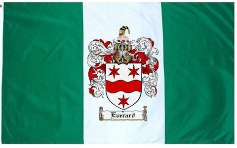 Everard family crest coat of arms flag