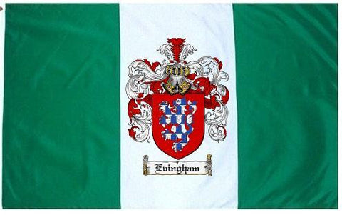 Evingham family crest coat of arms flag