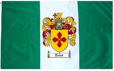 Eviot family crest coat of arms flag