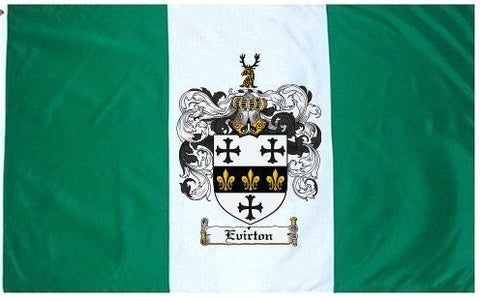 Evirton family crest coat of arms flag