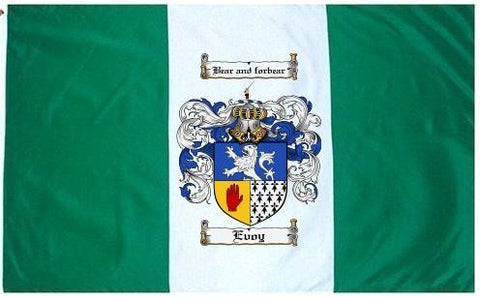 Evoy family crest coat of arms flag