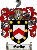 Exelby coat of arms family crest download