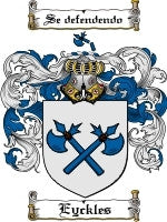 Eyckles coat of arms family crest download
