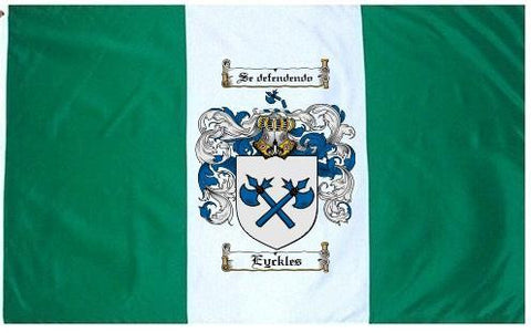 Eyckles family crest coat of arms flag