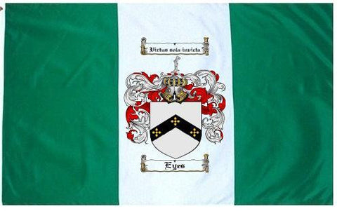 Eyes family crest coat of arms flag