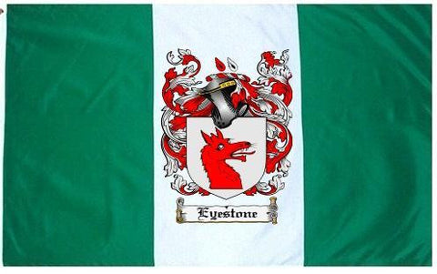 Eyestone family crest coat of arms flag
