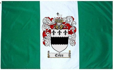 Eyles family crest coat of arms flag