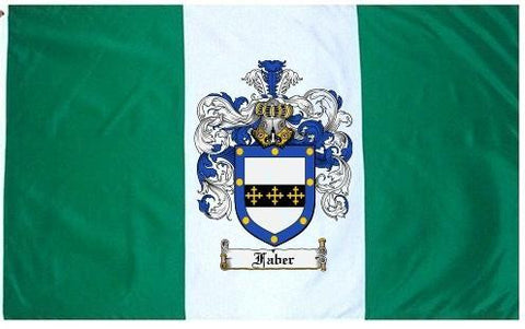 Faber family crest coat of arms flag
