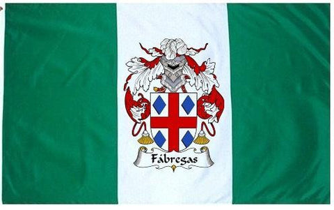 Fabregas family crest coat of arms flag