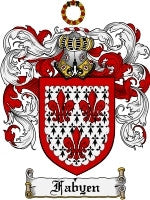 Fabyen coat of arms family crest download