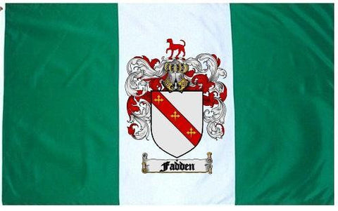 Fadden family crest coat of arms flag