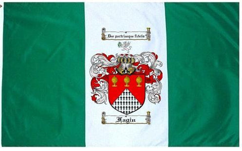 Fagin family crest coat of arms flag