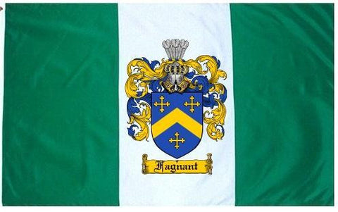 Fagnant family crest coat of arms flag