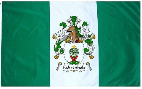 Fahrenholz family crest coat of arms flag