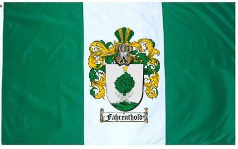 Fahrenthold family crest coat of arms flag
