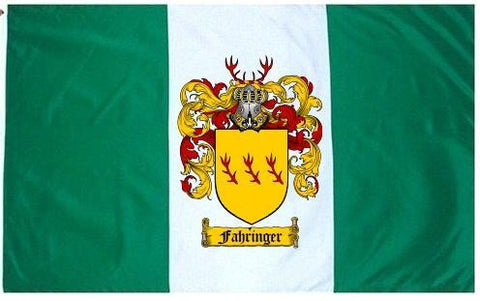 Fahringer family crest coat of arms flag