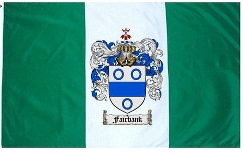 Fairbank family crest coat of arms flag