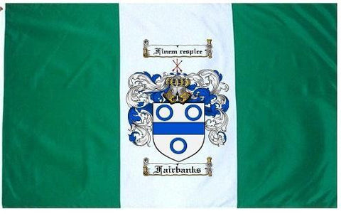 Fairbanks family crest coat of arms flag