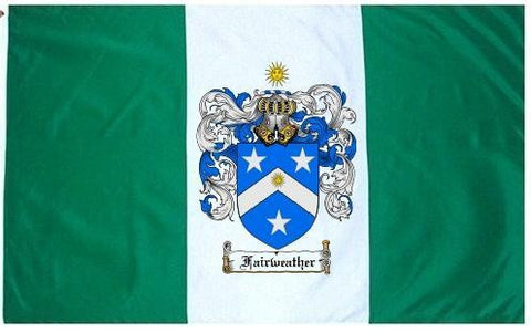 Fairweather family crest coat of arms flag