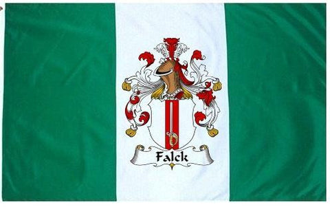 Falck family crest coat of arms flag