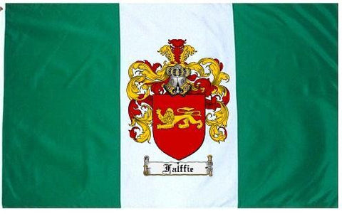Falffie family crest coat of arms flag
