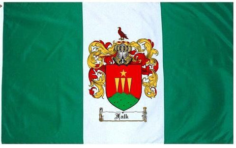 Falk family crest coat of arms flag