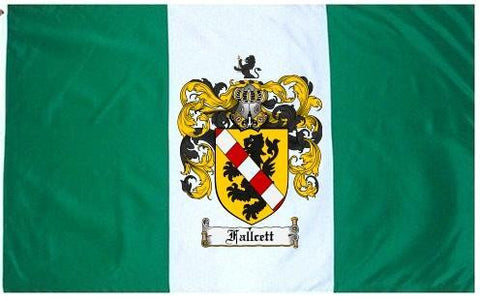 Fallcett family crest coat of arms flag