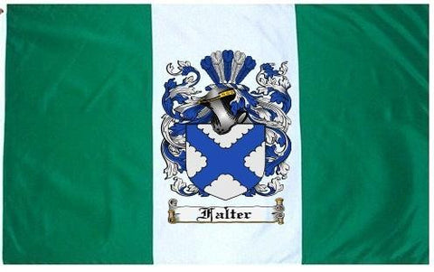 Falter family crest coat of arms flag