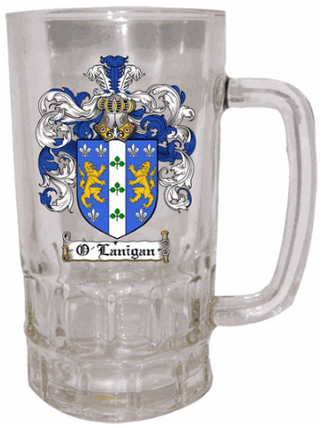 Glass Family Crest/Coat of Arms Stein